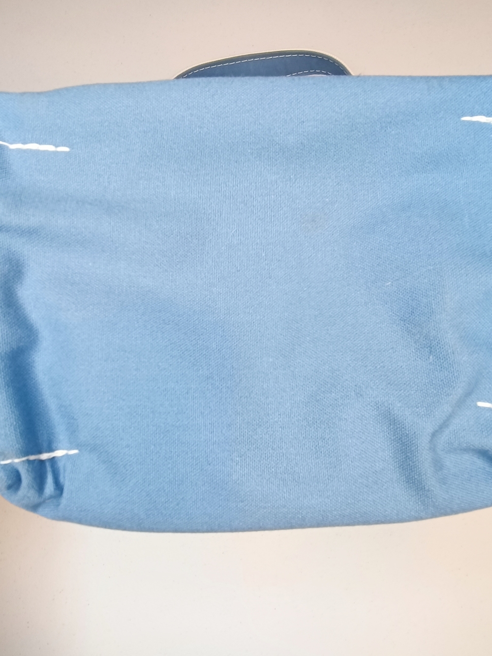 L.L.Bean Boat and Tote Zip-Top Medium Canvas Bag Regatta Blue Long Handles CBK - Picture 12 of 15